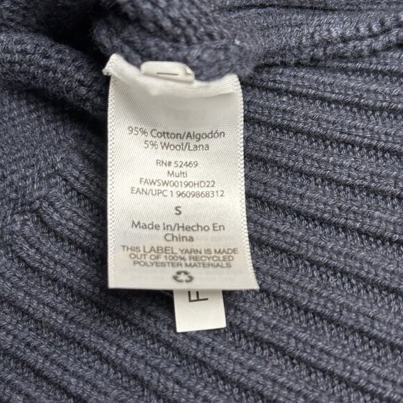 Free Assembly Women’s Sweater Small Fair Isle Turtleneck Geometric Cotton Wool - Picture 5 of 10